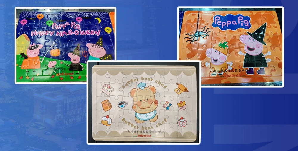 children's puzzles printed by HONGJET latex printer