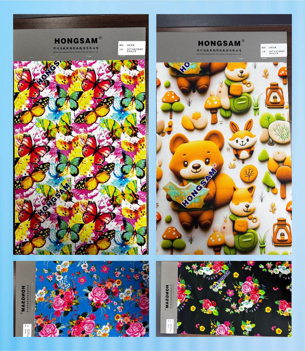 Printing Samples of HONGSAM Washing-Free High-Energy Disperse Ink