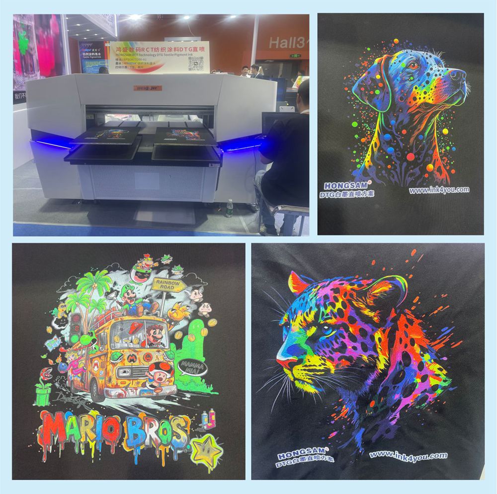 RCT Textile Pigment DTG direct printing process RCT Textile Pigment DTG direct printing process