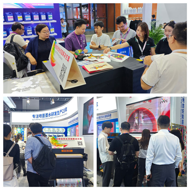 In 2024, HONGSAM Exhibited Hong-Jet&reg; powder-free DTF printing solution at TSCI exhibition